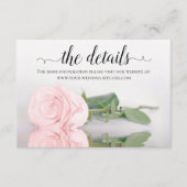 Informatie over de website voor roze weddenschappe informatiekaartje (Voorkant)