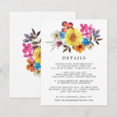 Informatie over de zomerwedstrijd Wildflower Boho  Informatiekaartje (Voorkant / Achterkant)