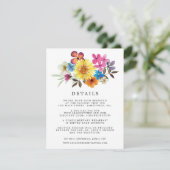 Informatie over de zomerwedstrijd Wildflower Boho  Informatiekaartje (Staand voorkant)