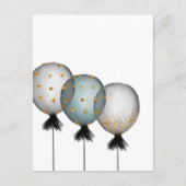 Informatie over de zwarte en goudballonbruiloft informatiekaartje (Achterkant)