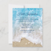 Informatie over een blauw bat Mitzvah Hotel Kaart (Voorkant)