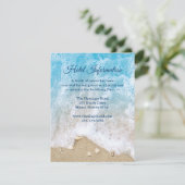 Informatie over een blauw bat Mitzvah Hotel Kaart (Staand voorkant)