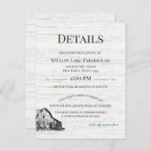 Informatie over Enclose voor boerderij Landenbarn  Informatiekaartje (Voorkant / Achterkant)