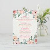 Informatie over Floral Weddenschap bij Waterverf C Informatiekaartje (Staand voorkant)