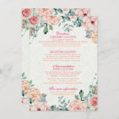 Informatie over Floral Weddenschap bij Waterverf C Informatiekaartje (Voorkant / Achterkant)