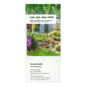 Informatie over gazonverzorging Aangepast Afbeeldi Reclamekaart (Achterkant)