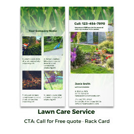 Informatie over gazonverzorging Aangepast Afbeeldi Reclamekaart