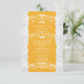 Informatie over Geel en wit huwelijk Informatiekaartje (Staand voorkant)