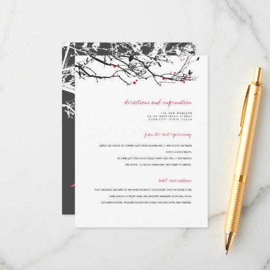 Informatie over hangende origamipaper cranes Asian Informatiekaartje (Voorkant / Achterkant in situ)