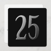 Informatie over het 25-jarig jubileum op de achter kaart (Voorkant / Achterkant)