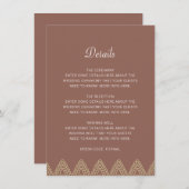 Informatie over het Indiase Neutral Mehndi Hindu W Informatiekaartje (Voorkant / Achterkant)