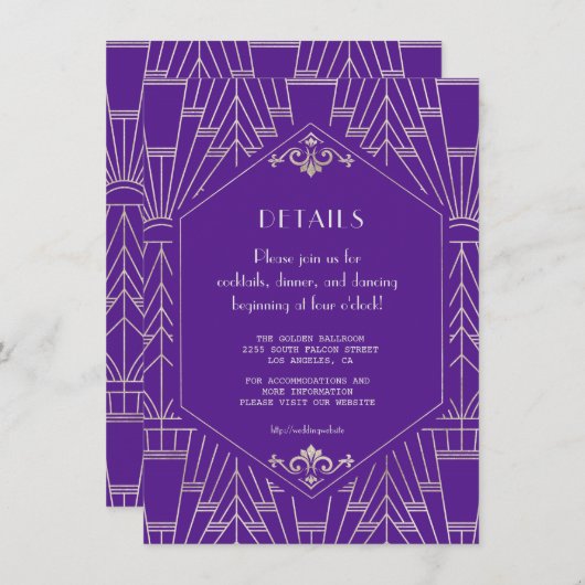 Informatie over het koninklijk Paarse zilver Great Informatiekaartje (Voorkant / Achterkant)