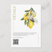 Informatie over het mediterrane Italië Lemon Vibra Informatiekaartje (Voorkant)