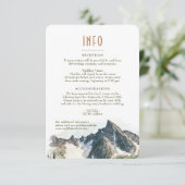 Informatie over het North Cascades Mountain Insert Kaart (Staand voorkant)