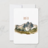 Informatie over het North Cascades Mountain Insert Kaart (Achterkant)