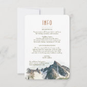 Informatie over het North Cascades Mountain Insert Kaart (Voorkant)