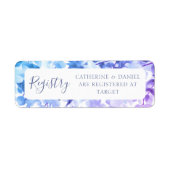 Informatie over het register van waterverf Floral Etiket (Voorkant)