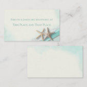 Informatie over het Starfish and Ribbon Registry Visitekaartje (Voorkant / Achterkant)