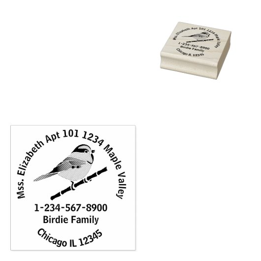 Informatie over het thuiscontact van Carolina Chic Rubberstempel (Gestempeld)