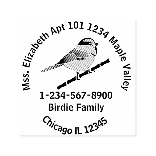 Informatie over het thuiscontact van Carolina Chic Zelfinktende Stempel (Design)