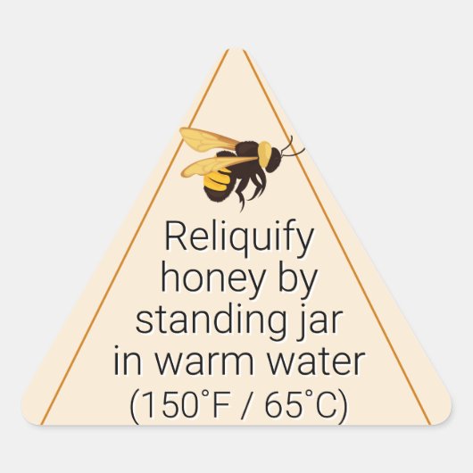 Informatie over honingkristallisatie sticker (Voorkant)