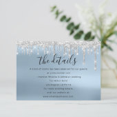 Informatie over Kaart bruiloft: blauw (Staand voorkant)