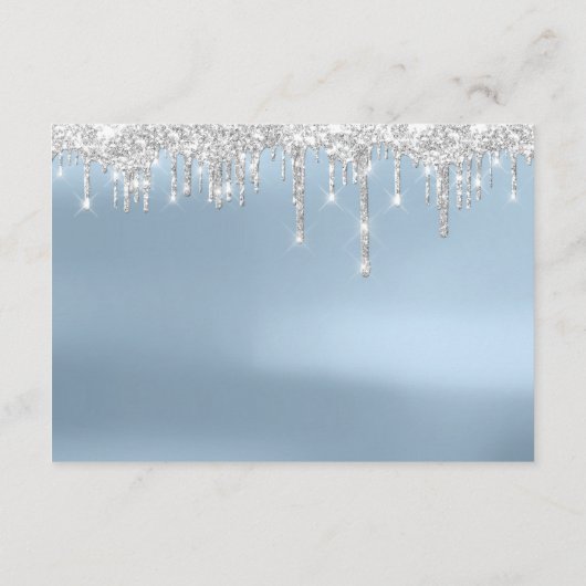 Informatie over Kaart bruiloft: blauw (Achterkant)