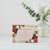 Informatie over kerstfeestelijke gebondenheid Boho Informatiekaartje (Staand voorkant)