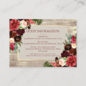 Informatie over kerstfeestelijke gebondenheid Boho Informatiekaartje (Voorkant)