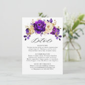 Informatie over koninklijk Paars Violet Gold Botan Informatiekaartje (Staand voorkant)