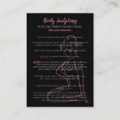 Informatie over lichaamsscruptie voor en na de beh visitekaartje (Achterkant)