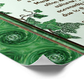 Informatie over Malachite Ivy Triskel Poster (Hoek)