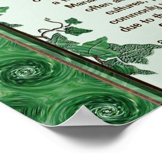 Informatie over Malachite Ivy Triskel Poster (Hoek)