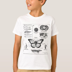 Informatie over monoarch-vlinder t-shirt