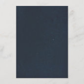  informatie over Navy and Gold Floral Wreath Informatiekaartje (Achterkant)