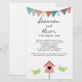 Informatie over paardenvogels en vogelhuwelijken (Voorkant / Achterkant)