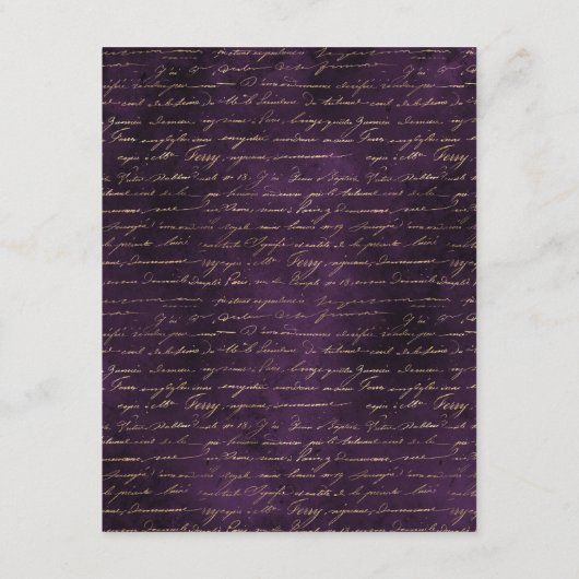 Informatie over roze en Paarse Floral Wedding Gues Informatiekaartje (Achterkant)