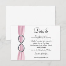 Informatie over roze ribbon Silver Infinity Weddin