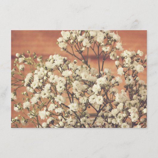 Informatie over Rustic Baby's Breath Mason Jar Woo Informatiekaartje (Achterkant)