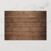 Informatie over Rustic Mason Jar Lights Lozing Wed Informatiekaartje (Achterkant)