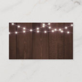Informatie over Rustic String Lights Wedding Informatiekaartje (Achterkant)