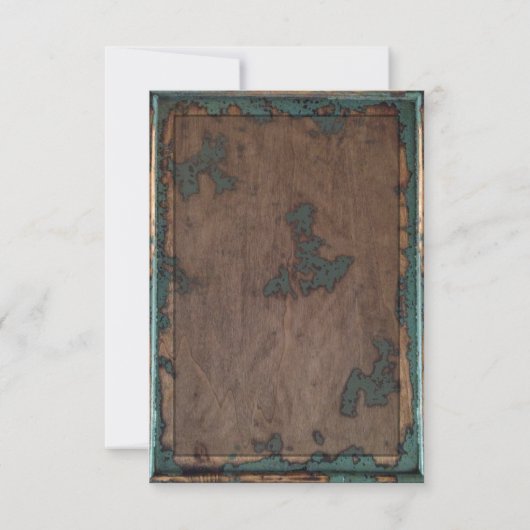 Informatie over Rustige Hoefijzer bruiloft Kaart (Achterkant)