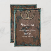 Informatie over Rustige Hoefijzer bruiloft Kaart (Voorkant / Achterkant)