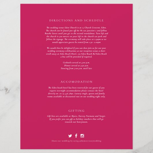 Informatie over Silver-hartmonogram bruiloft (Achterkant)