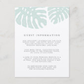 Informatie over  tropics Weddenschappen Informatiekaartje (Voorkant)