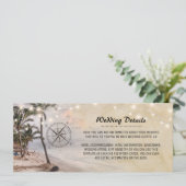 Informatie over Tropische Beach Weddenschappen Kaart (Staand voorkant)