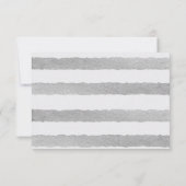 Informatie over Tropische Oerwouden Zebra bruiloft RSVP Kaartje (Achterkant)