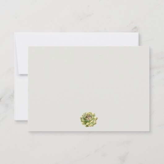 INFORMATIE OVER WATERVERF BLOEMEN SUCCULENTE CACTU KAART (Achterkant)