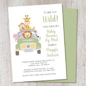 Informatie over Wild Safari Baby shower per post Kaart