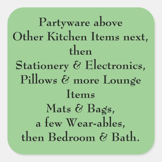 Informatie over wilde bloemen. . . vierkante sticker (Voorkant)